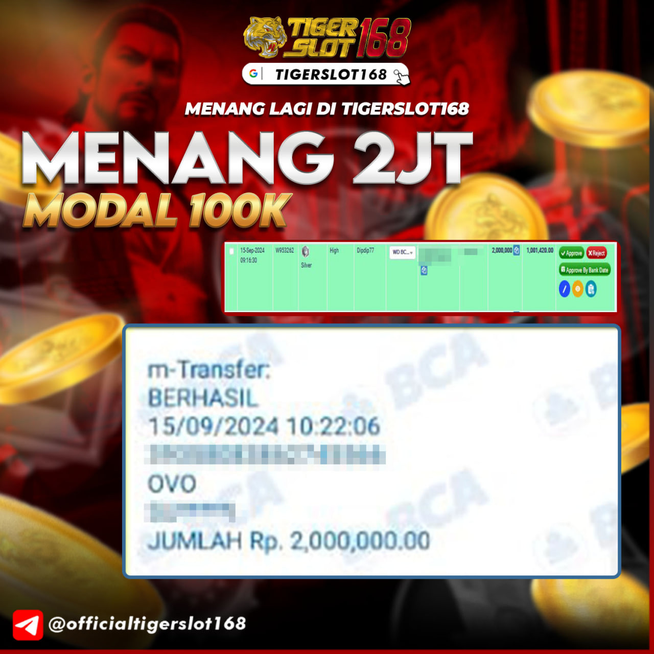 Gambar BUKTI JP MEMBER TIGERSLOT168